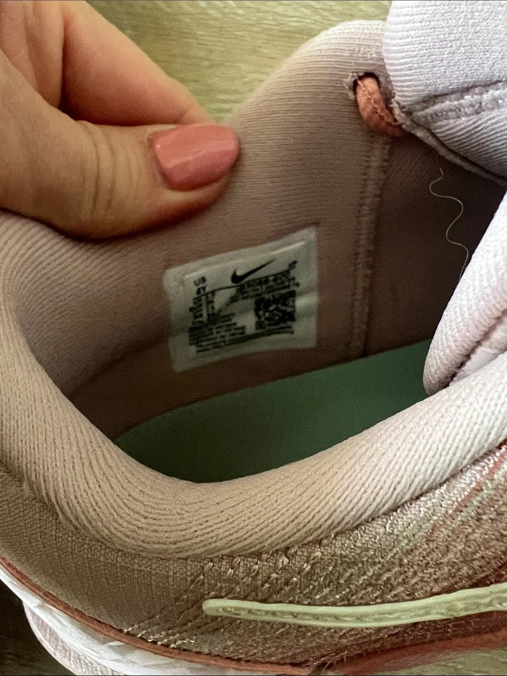 Nike Kids Coral Pink Running Sneakers with White Swoosh